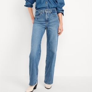 Old Navy Extra High Rise Wide Leg Jeans